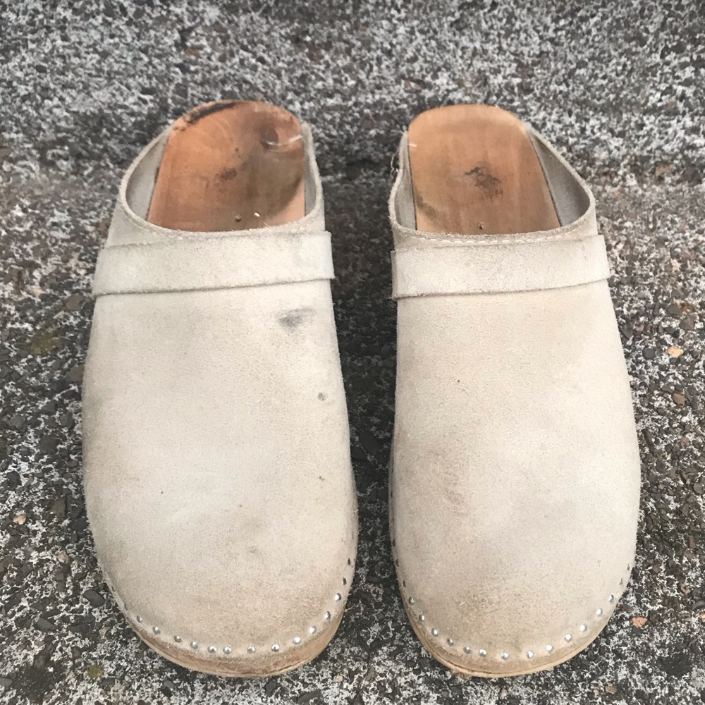 Troentorp Davinci Clog Beige Suede